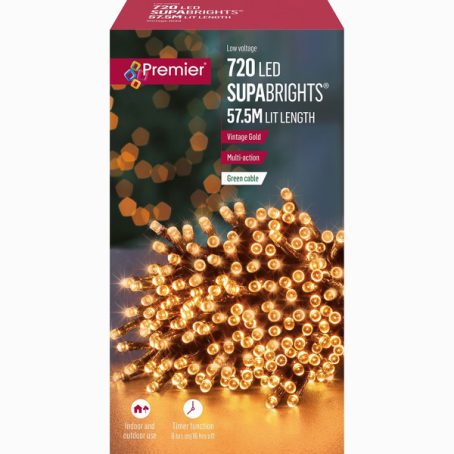 Premier - 720 LED SupaBrights Gold 57.5M - Image 2
