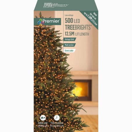 Premier - 500 LED TreeBrights Gold 12.5M - Image 2