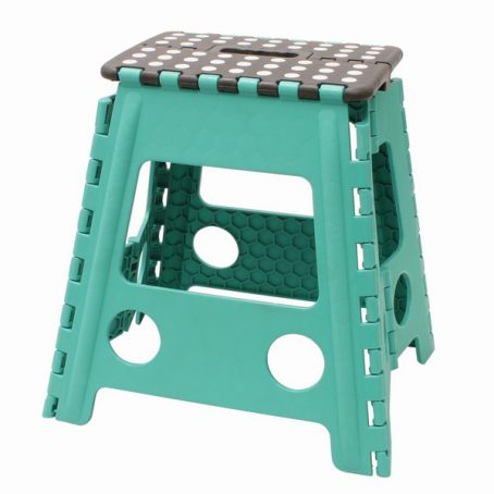 FOLDING STEP STOOL LARGE TURQUOISE*
