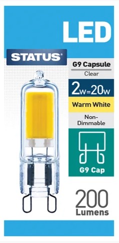BULB LED G9 20W SINGLE STATUS