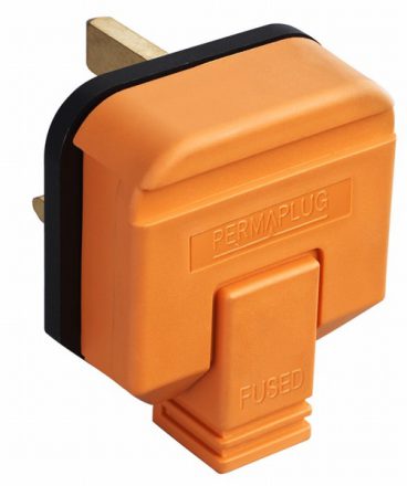 Masterplug – 13 Amp 3 Pin Rubber Plug Orange