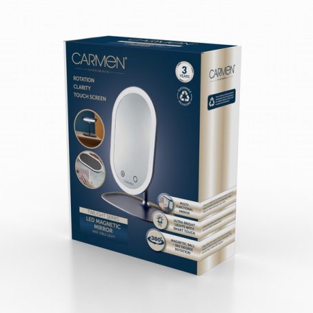 Twilight LED Magnetic Cosmetic Mirror and Table Light Blue - Image 2