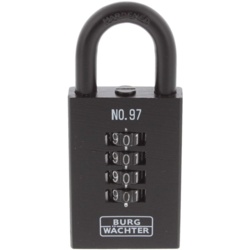 PADLOCK COMBINATION 50MM BLACK