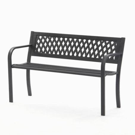 SUNTIME LATTICE BACK GARDEN BENCH PLASTIC - Image 2
