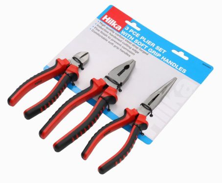 HILKA PLIERS SET SOFT GRIP HILKA