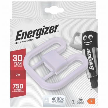 Energizer LED 2D Lamp GR10Q 4pin 7w 750lm 4000k