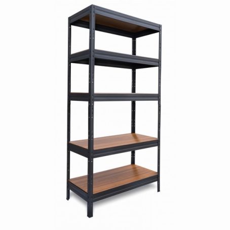 METAL STORAGE SHELVING-WALNUT disc n/r