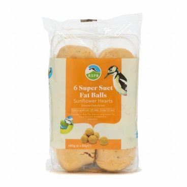 RSPB – Suet Balls with Sunflower Hearts Pack of 6