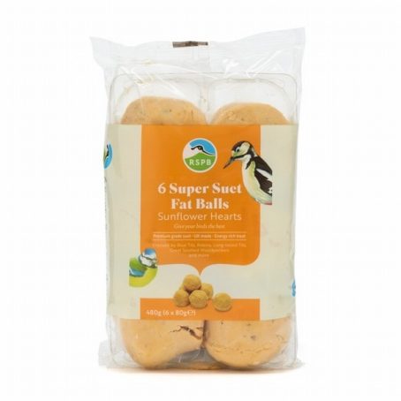 RSPB - Suet Balls with Sunflower Hearts Pack of 6