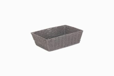 PAPER ROPE TRAY LARGE GREY
