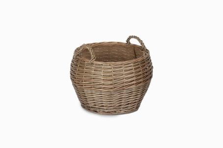 OVAL ROPE HANDLED BASKET SML
