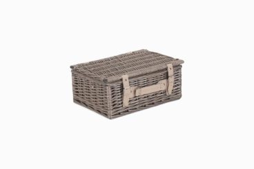 ANTIQUE WILLOW HAMPER (EMPTY) 14IN