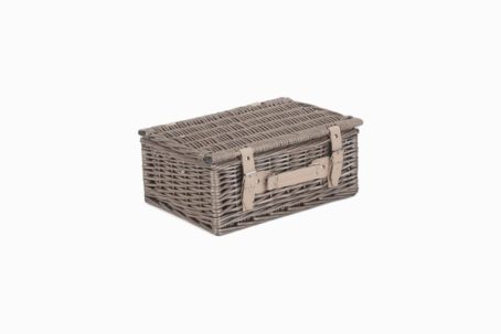 ANTIQUE WILLOW HAMPER (EMPTY) 14IN
