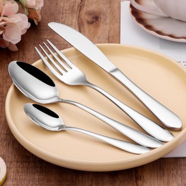 CUTLERY SET 24PC POINTED MIRROR POLISHED