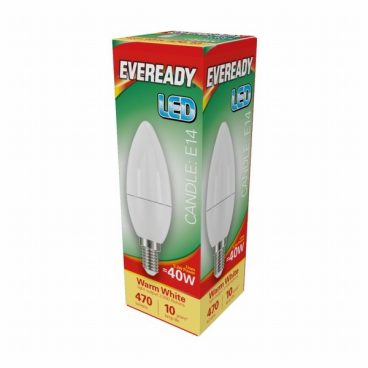 Eveready – Candle Opal Bulb Warm White – 40W SES/E14