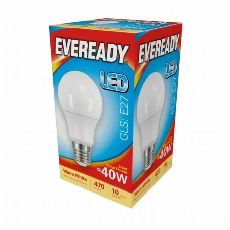 Eveready - GLS Opal Bulb Warm White - 40W ES