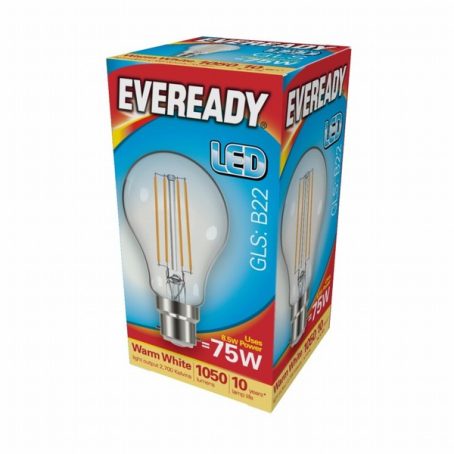 Eveready - GLS Clear Bulb Warm White - 75W BC