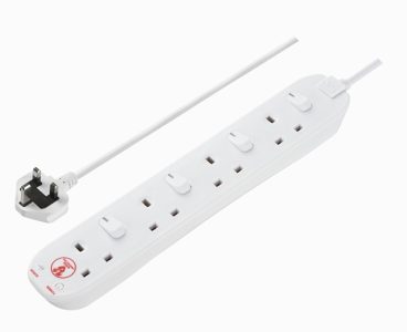 Masterplug – Surge & Switched Extension Lead – 4Gang 2Metre