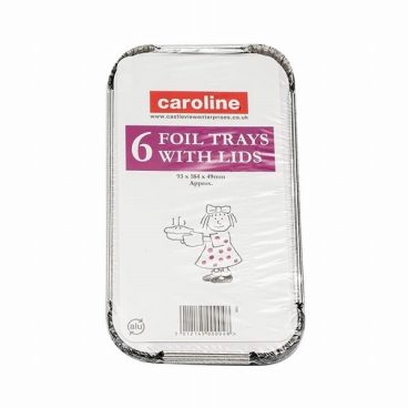 FOIL TRAY CAROLINE 1002 PK6