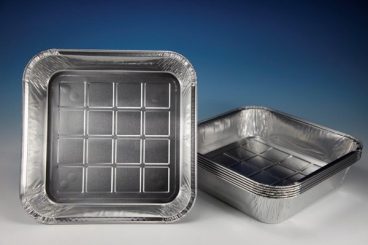 FOIL TRAY SQUARE CAROLINE 1038