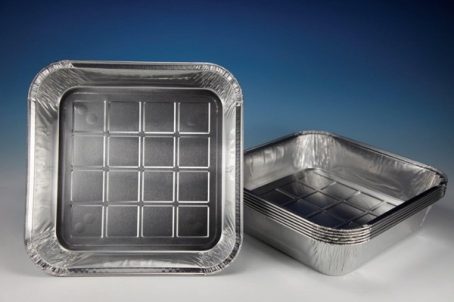 FOIL TRAY SQUARE CAROLINE 1038
