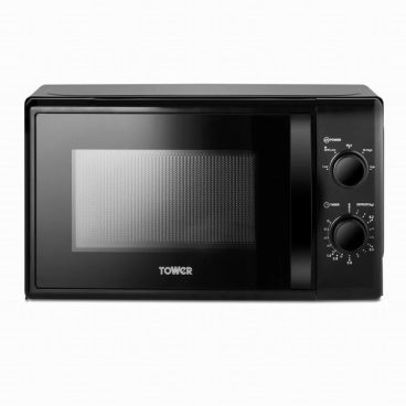 Tower – Black Manual Microwave – 700W 20L