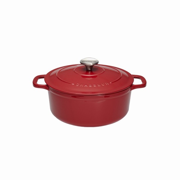 CHASSEUR CASSEROLE ROUND CHILLI RED 18CM
