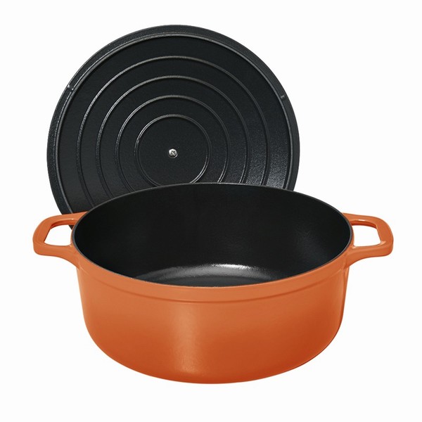 CHASSEUR CASSEROLE ROUND TANGERINE 24CM - Image 2
