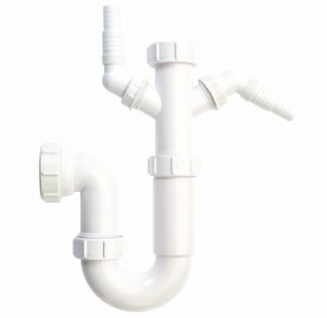 SECURPLUMB WASHING MACHINE TRAP 2 SPIGOT 40X75MM