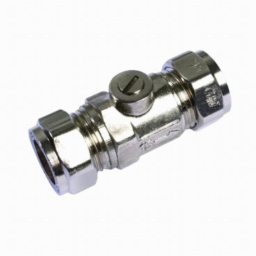ISOLATING VALVE CHROME 15MM