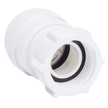 JG Speedfit Female Coupler Tap Connector – White 15mm x 1/2 bsp