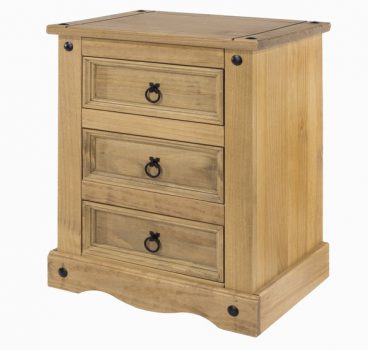 Corona Bedside 3 Drawer