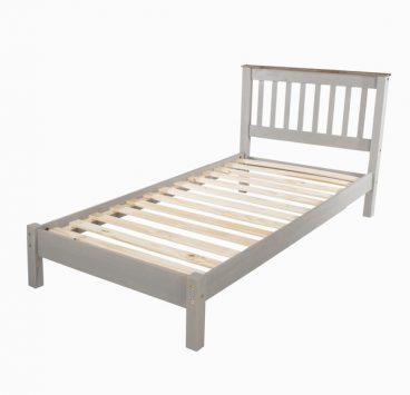 Corona Grey Single Low End Bed