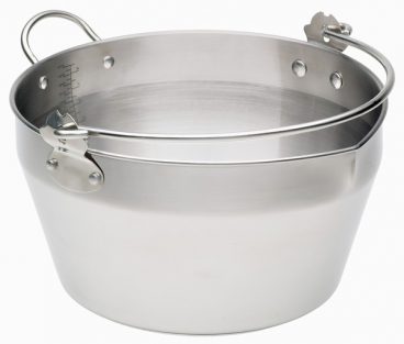 Home Made –  Maslin Pan with Handle – Stainless Steel 9L