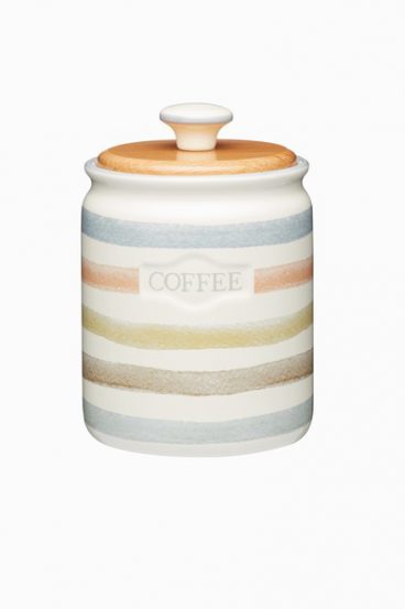 Classic Collection Striped Ceramic Coffee Storage Jar