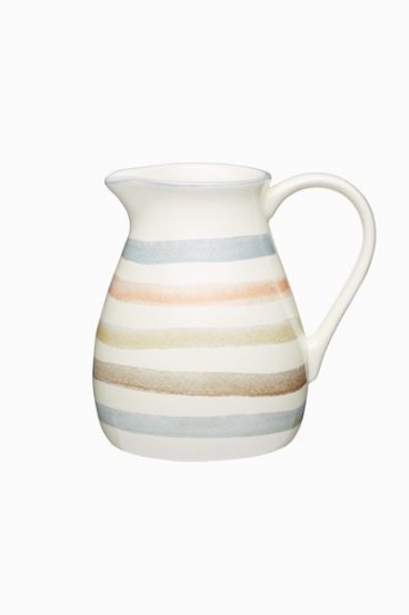 Classic Collection Striped Ceramic Milk Jug