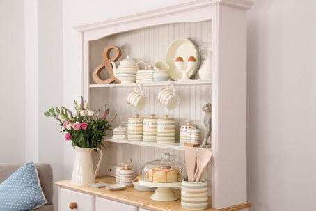 Classic Collection Striped Ceramic Coffee Storage Jar - Image 2