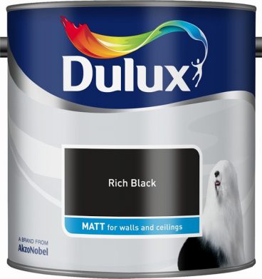 Dulux Matt Emulsion – Rich Black 2.5L