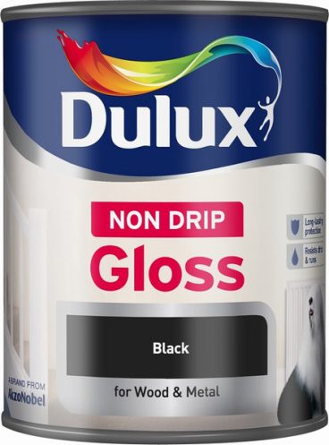 Dulux Non-Drip Gloss – Black 750ml