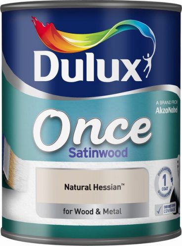 Dulux Once Satinwood Paint – Natural Hessian 750ml
