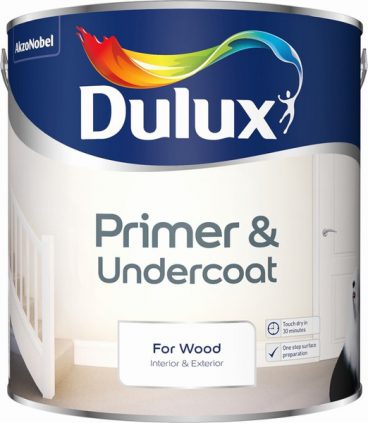 Dulux Primer & Undercoat for Wood – Pure Brilliant White 2.5L