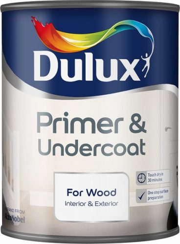 Dulux Primer & Undercoat for Wood – Pure Brilliant White 750ml
