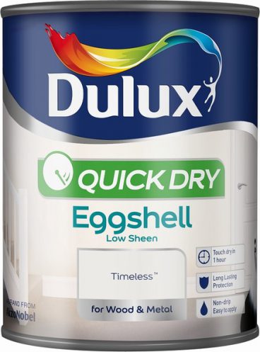Dulux Quick-Dry Eggshell Paint – Timeless 750ml