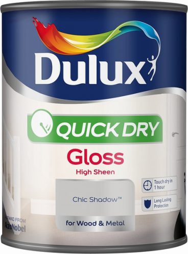 Dulux Quick-Dry Gloss Paint – Chic Shadow 750ml