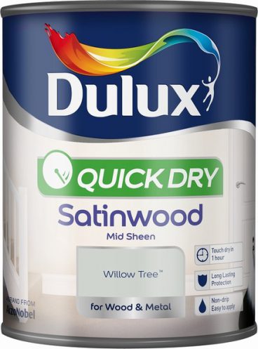 Dulux Quick-Dry Satinwood Paint – Willow Tree 750ml