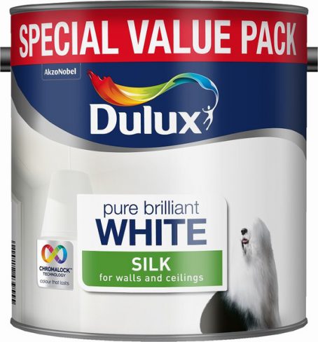 Dulux Silk Emulsion - Pure Brilliant White 3L