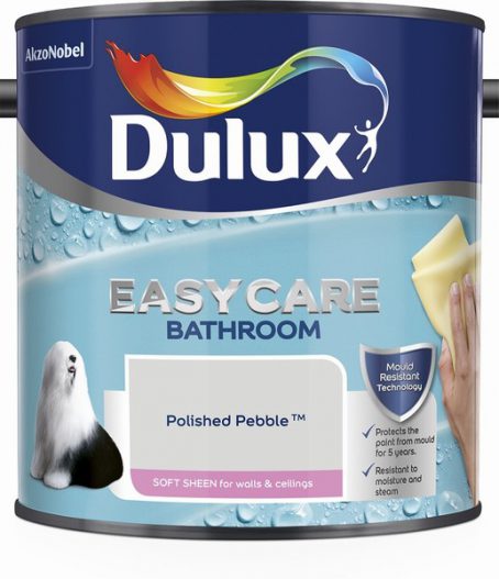 Dulux Easycare Bathroom Emulsion - Polished Pebble 2.5L