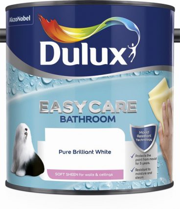Dulux Easycare Bathroom Emulsion – Pure Brilliant White 2.5L