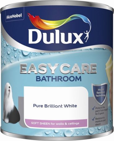 Dulux Easycare Bathroom Emulsion – Pure Brilliant White 1L