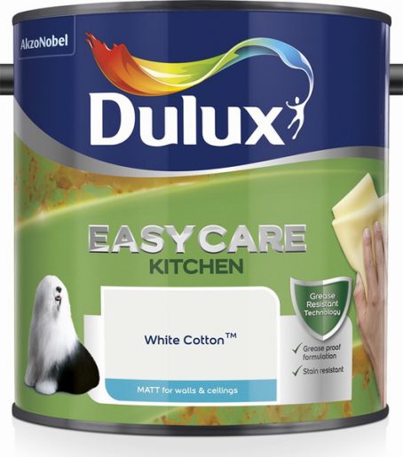 Dulux Easycare Kitchen Emulsion - White Cotton 2.5L